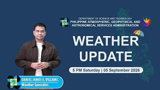 Public Weather Forecast issued at 5:00 PM | September 5, 2026 - Saturday