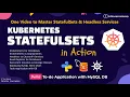 StatefulSets Headless Services Demo with MySQL DB Sample Todo Application with MySQL DB