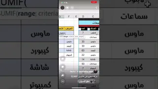 كيفية حساب اجمالي المبيعات في برنامج الاكسل دندنها