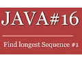 Java Tutorial - Find longest char sequence in Array