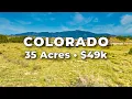 35 Acres of COLORADO Land for Sale with Creek Power Mountain Views LANDIO