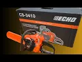 ECHO CS-3410-14 Chainsaw with a 34 4cc 2-Stoke Engine - Unbox Setup and Operation
