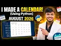 How to Create a Calendar Using Python Easy Project