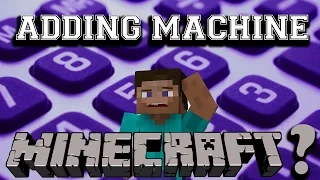 Binary Adding Machine Minecraft