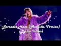Taylor Swift - Lavender Haze (Acoustic Version) (Lyrics Video) (4K)