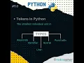 What are tokens in python Types of Tokens Keywords Identifiers Literals