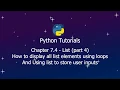 Python Tutorials - Chpt7 4