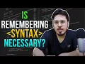 How I remember syntax while programming
