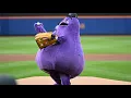 Grimace Throws First Pitch at Citi Field
