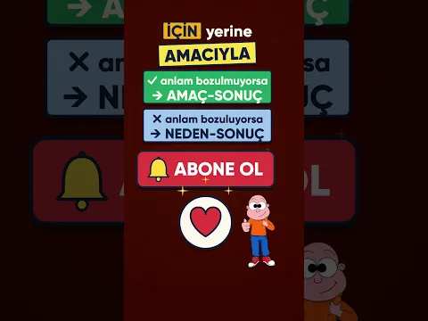 İçin mi, Amacıyla mı? 🤔 4TURK2s