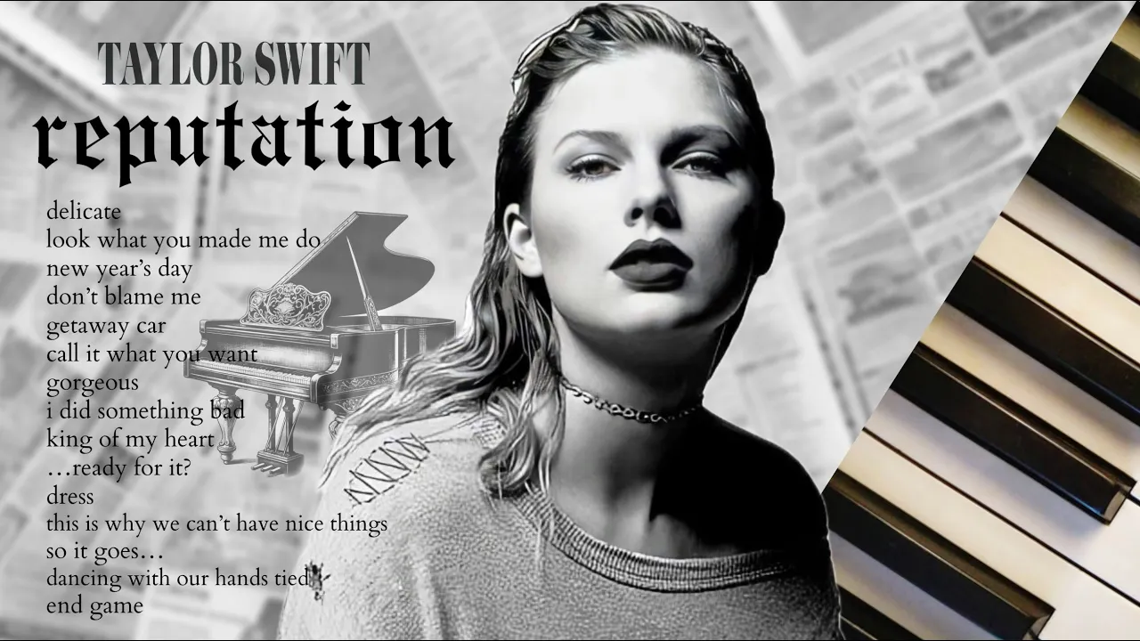 taylor swift reputation | 1 hour of calm piano ♪