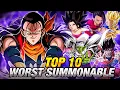 THE TOP 10 WORST SUMMONABLE UNITS OF 2021 DBZ Dokkan Battle
