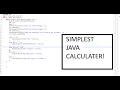 CREATE SIMPLE CALCULATOR IN JAVA FOR BEGINNERS