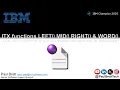 ITX functions LEFT MID RIGHT WORD