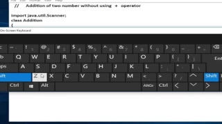 Java program to addition Of two number without using operator