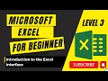 Microsoft Excel Tutorial - Beginner Level 3 Introduction to the Excel Interface