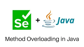 Selenium Training Method Overloading in Java