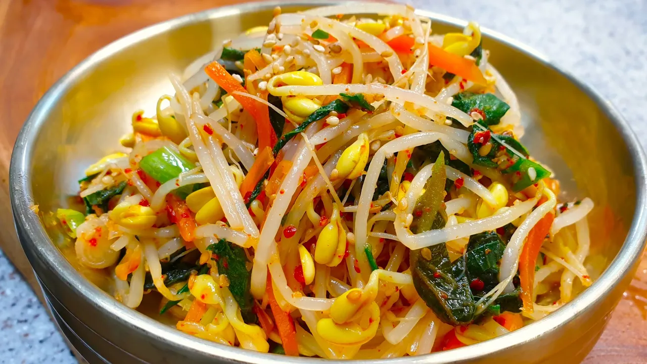 콩나물깻잎무침