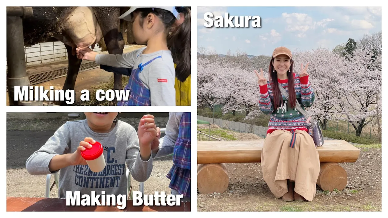 Milking a Cow and Making Butter at Tokyo Farm Village   OCHIKERON   Create Eat Happy :)