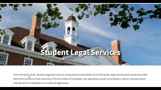 Exploring UIUC s Student Legal Services A Guide for International Students
