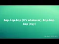 Saucy Santana - Bop Bop (Lyrics)