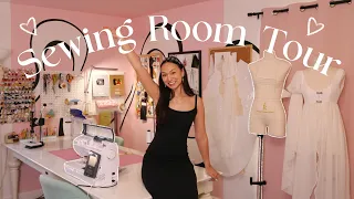 Sewing Studio Tour! (*in-depth* tour of EVERYTHING in my fashion design space🪡🧵)