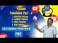 Python Functions Recursive Function Lambda Filter MAP Function Learn Complete Python Free