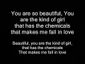 You are so beautiful- Escape The Fate lyrics