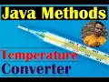 Fahrenheit to Celsius Conversion Java Method Program Class