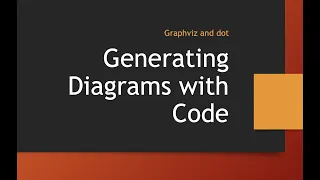 Graphviz and dot Generating Diagrams with Code