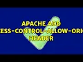 Apache Add Access-Control-Allow-Origin header