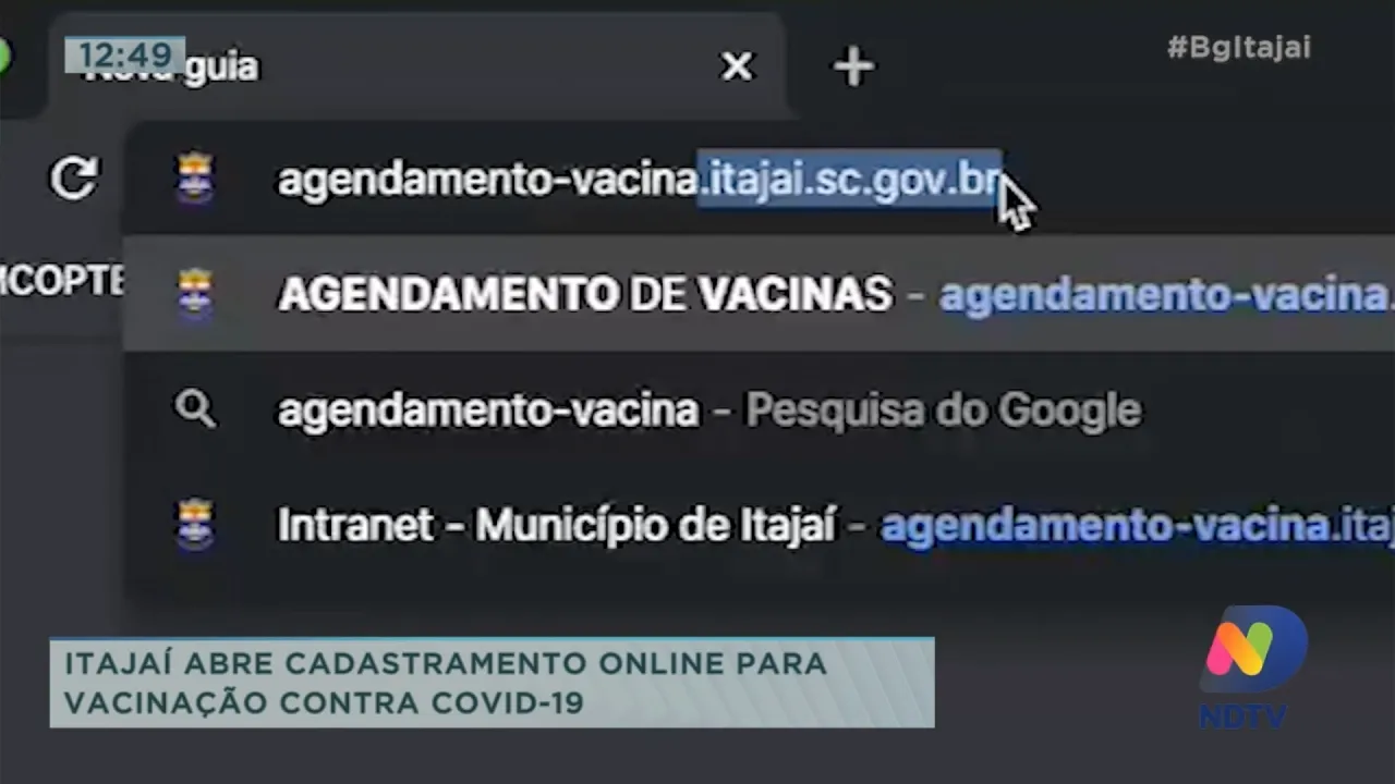 Itajaí abre cadastramento online para vacinação contra Covid-19