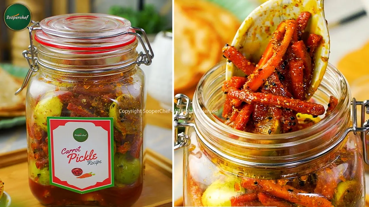 Instant Lemon Carrot Pickle in 10 minutes! (Gajar Ka Achar)