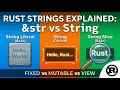 Rust - String Literals String String Slices
