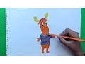 Como dibujar y pintar a Tyrone Backyardigans - How to draw and paint Tyrone