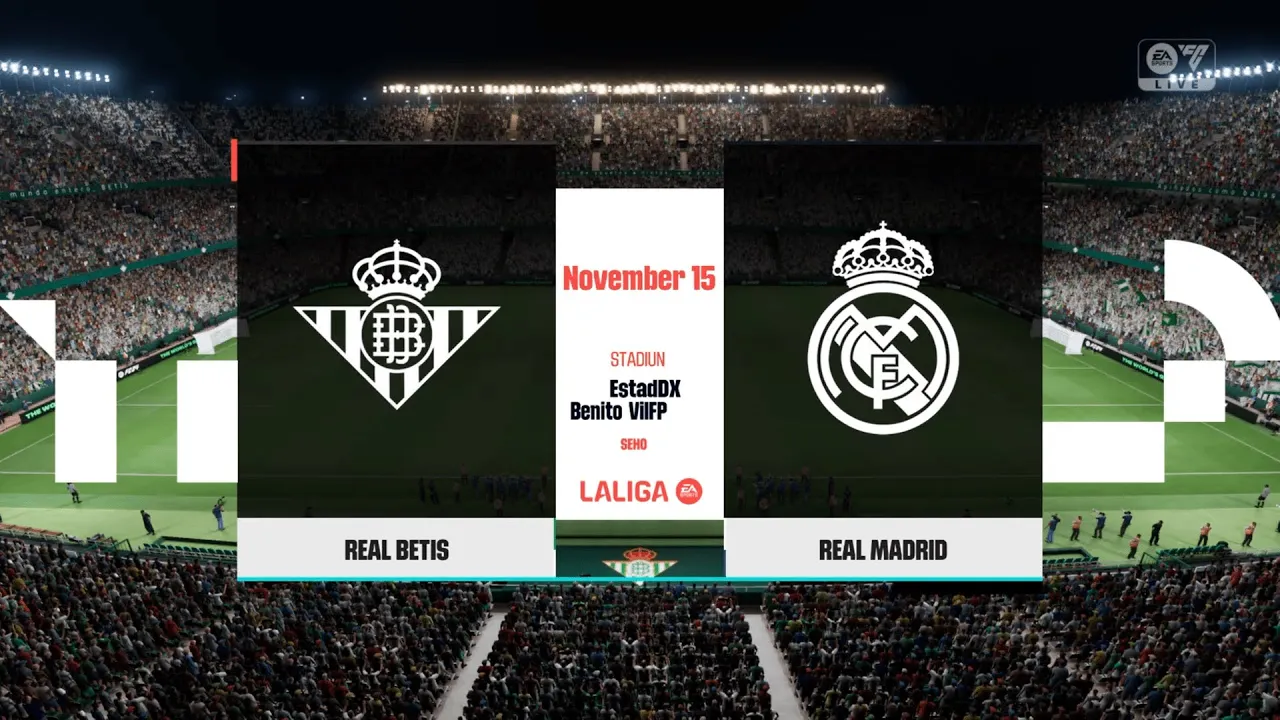 REAL BETIS vs REAL MADRID I LA LIGA I 09.12.2023 I EA ...
