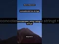 concatenate two strings