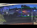 Chase suspect launched into air in South L A crash caught on