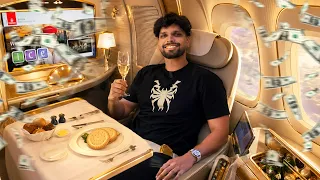 200 Billion Crore Technical Guruji FIRST CLASS Flight Experience🤑