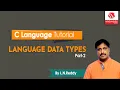 Language Data Types Part-2 C Language Tutorial By L N Reddy B Wisdom Jobs