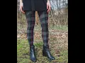 Cozy Chic MeMoi Scottish Plaid Sweater Tights