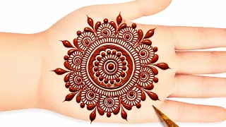 Beautiful easy front hand Mehndi design | simple mehndi design | mehandi ka design | mehndi designs