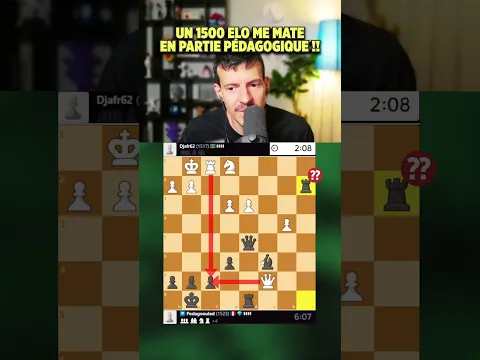 Ce 1500 Elo me MATE en partie pédagogique !!