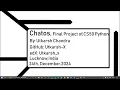 Chatos Build Your Own Room-Based Chatting CLI App CS50 Python Final Project