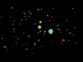 Particule attraction gravity with agregation python tkinter with source code