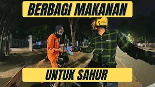 BERBAGI MAKANAN UNTUK SAHUR DI JALANAN KOTA JAMBI