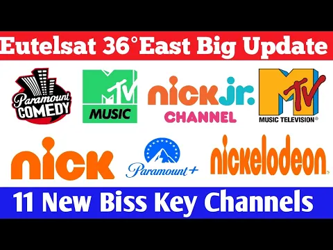 Download MP3 Eutelsat 36°East Add New Biss Key  Channels || Cartoon Channels || M TV Channels