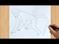 How to Draw a Monkey Easy Drawing Step by Step Tutorial For Beginners