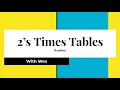 2 s multiplication flash cards random