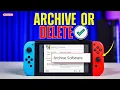 Nintendo Switch How to Archive Games or Delete Games Complete Tutorial